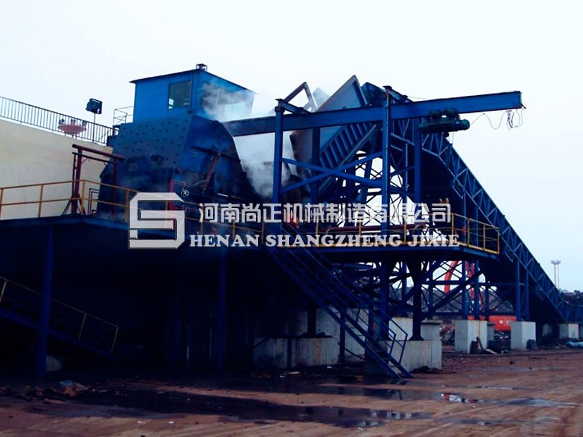 2000馬力廢鋼破碎生產線
